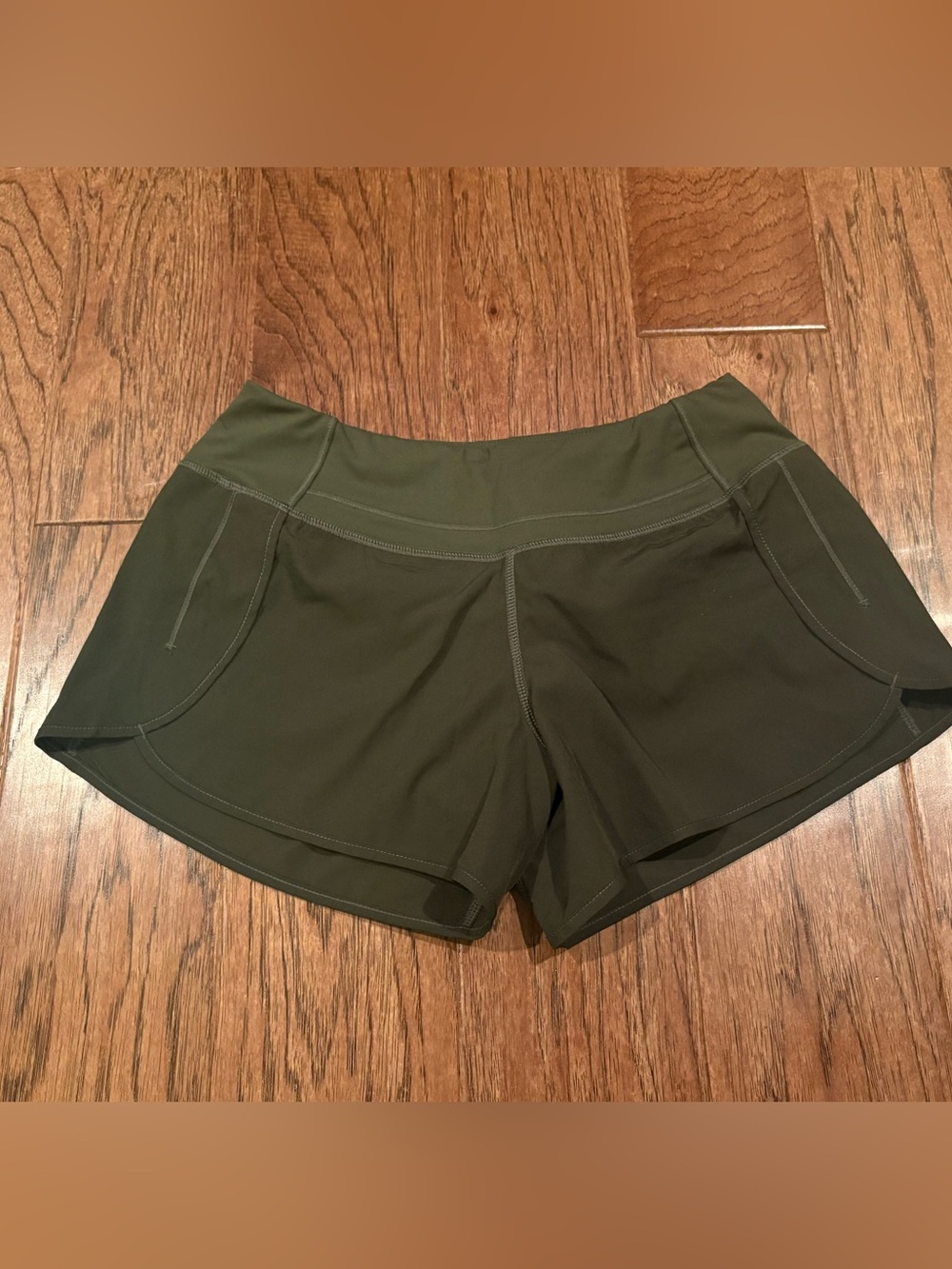 Born Primitive Running Shorts with Inner Liner Olive Green Size Small